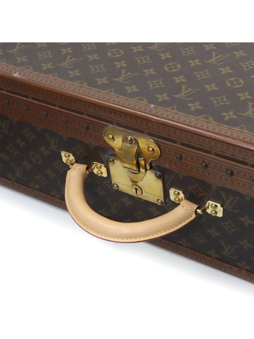 Louis Vuitton Monogram Alzer 65 Trunk Case Bag Brown - Picture 5 of 10